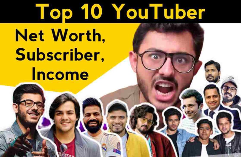 Top 10 Youtubers In India 2023